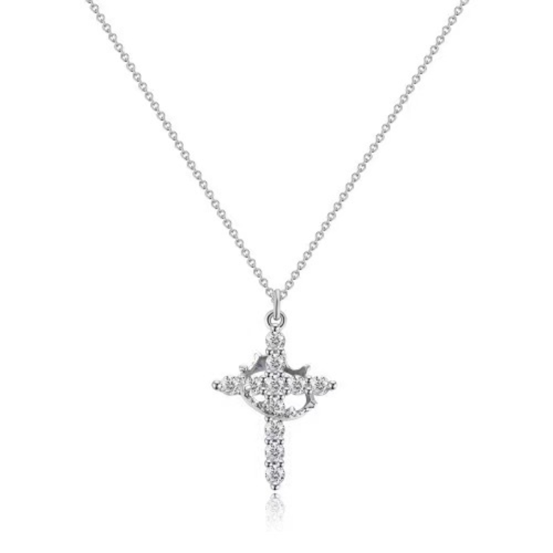 Cross & Crown Necklace