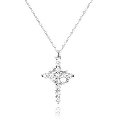 Cross & Crown Necklace